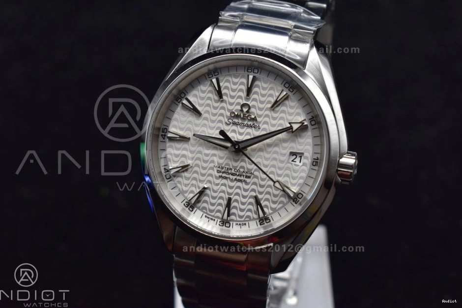 VSF White 1:1 Dial SS A8500 Aqua Waved Terra 150M Bracelet SS On Edition Best 0513